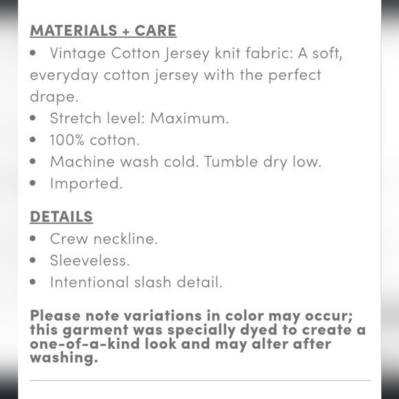 TORRID VINTAGE SLASH BACK TANK L - Picture 5 of 9